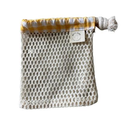 Filet à savon en coton – Porte-savon suspendu zéro déchet