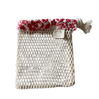 Filet à savon en coton – Porte-savon suspendu zéro déchet