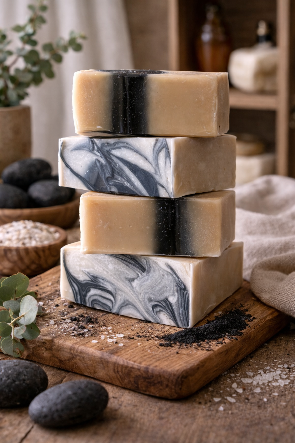 Savon artisanal Terre fumée